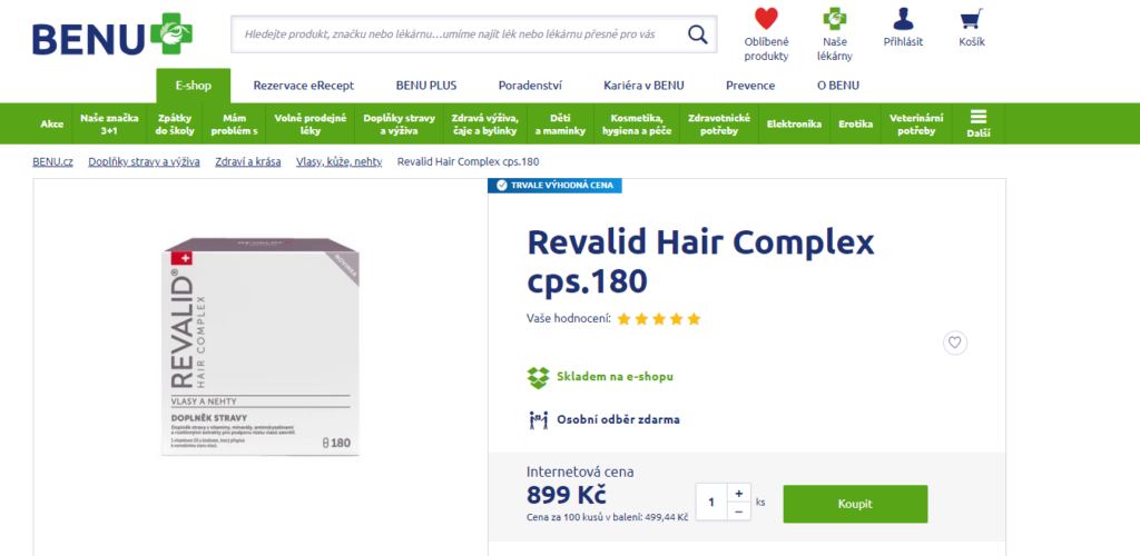 revalid hair complex recenze produktu