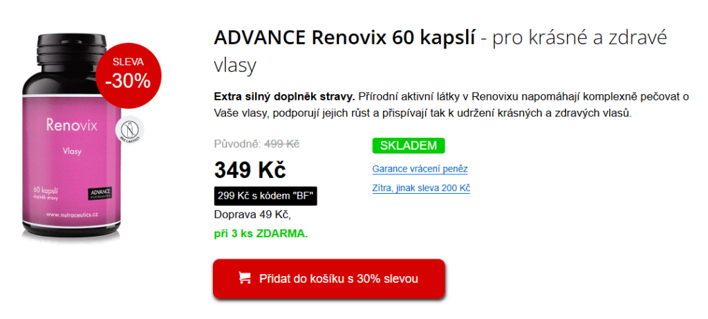 renovix na vlasy recenze přípravku